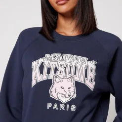 Loungewear|Sweatshirts|Dr. Martens Maison Kitsuné Campus Fox Cotton Sweatshirt - M