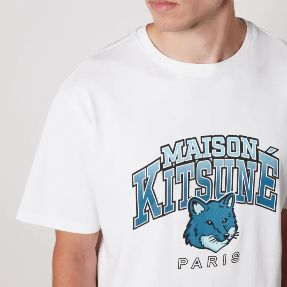T-Shirts|T-Shirts|Maison Kitsuné Campus Fox Cotton T-Shirt - S