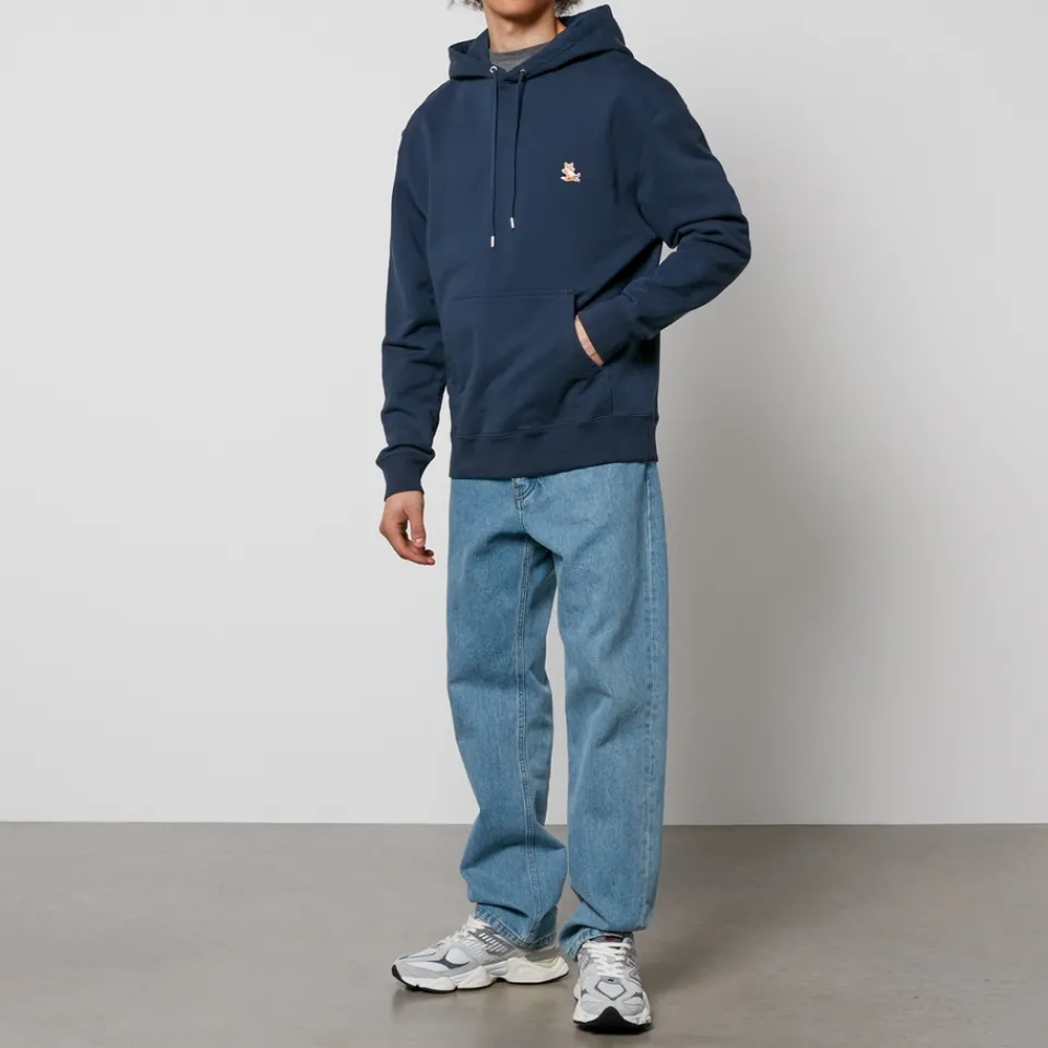 Sweatshirts|Maison Kitsuné Chillax Patch Regular Cotton Hoodie - S