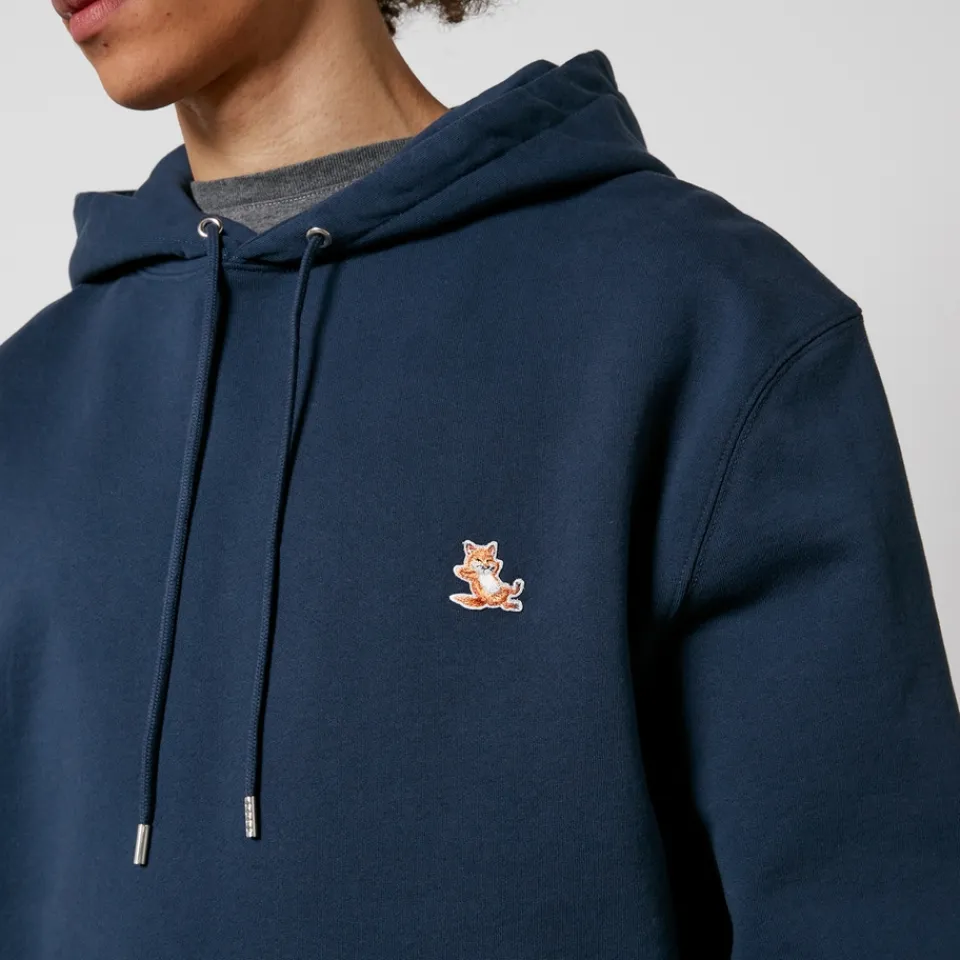 Sweatshirts|Maison Kitsuné Chillax Patch Regular Cotton Hoodie - S