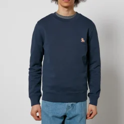 Sweatshirts|Maison Kitsuné Chillax Patch Cotton-Jersey Sweatshirt - S