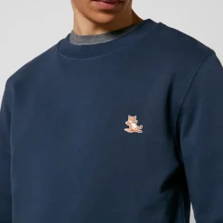 Sweatshirts|Maison Kitsuné Chillax Patch Cotton-Jersey Sweatshirt - S
