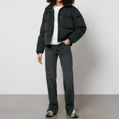 Jackets|Coats|Maison Kitsuné Cropped Nylon Down Jacket - L