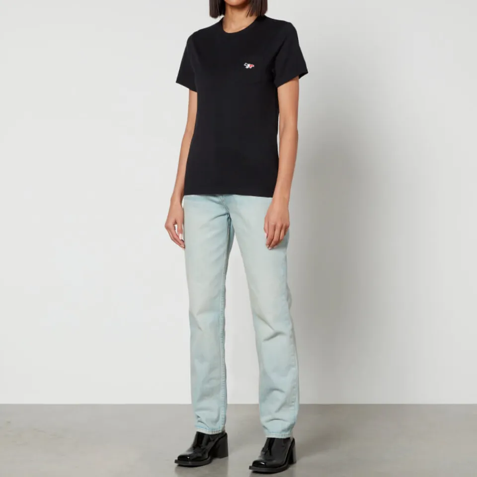 Loungewear|T-Shirts And Tops|Maison Kitsuné Embroidered Cotton T-Shirt - XS