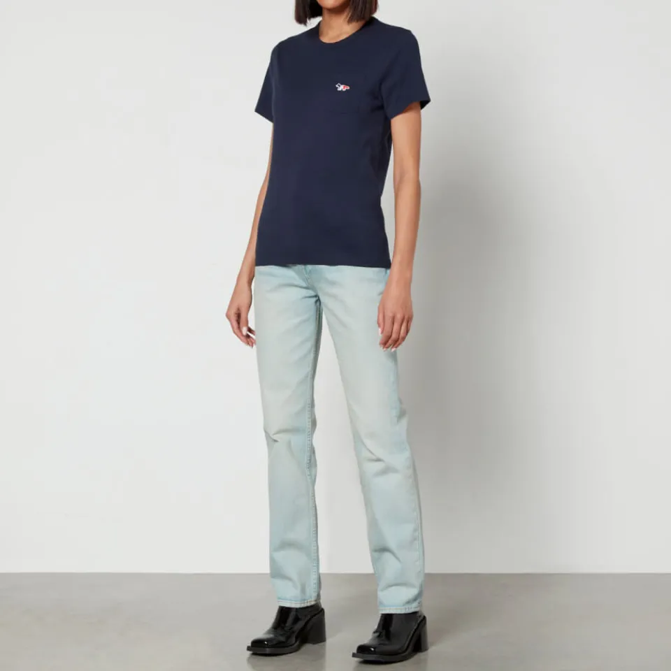 Loungewear|T-Shirts And Tops|Maison Kitsuné Embroidered Cotton T-Shirt - XS