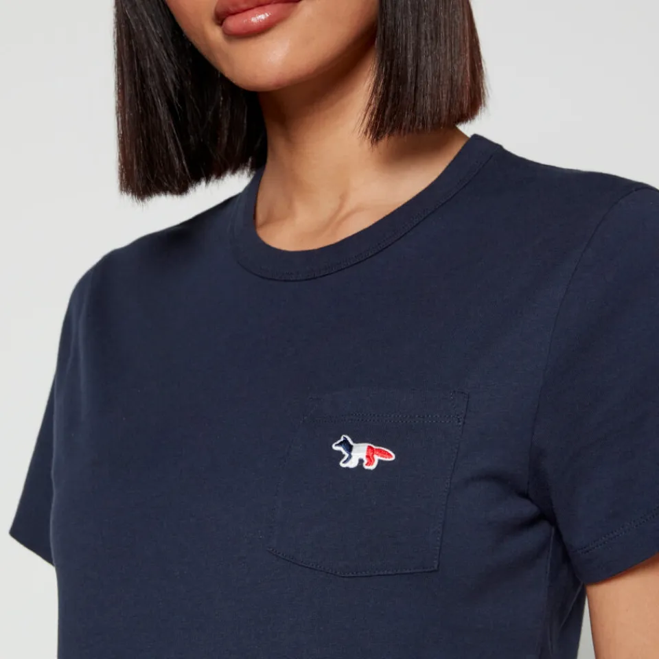 Loungewear|T-Shirts And Tops|Maison Kitsuné Embroidered Cotton T-Shirt - XS
