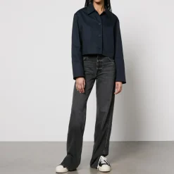 Jackets|Coats|Dr. Martens Maison Kitsuné Embroidered Cotton-Twill Cropped Jacket - S