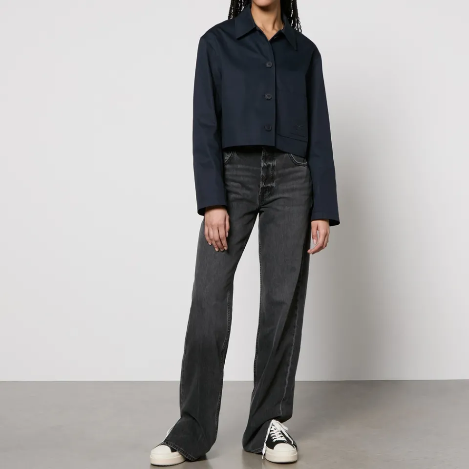 Jackets|Coats|Dr. Martens Maison Kitsuné Embroidered Cotton-Twill Cropped Jacket - S
