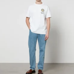 T-Shirts|T-Shirts|Maison Kitsuné Floating Flower Cotton T-Shirt - XL
