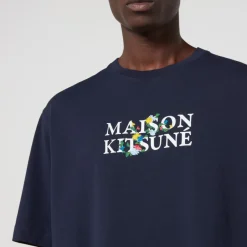 T-Shirts|T-Shirts|Maison Kitsuné Flowers Oversized Cotton-Jersey T-Shirt - S