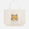 Bags|Maison Kitsuné Fox Head Canvas Tote Bag