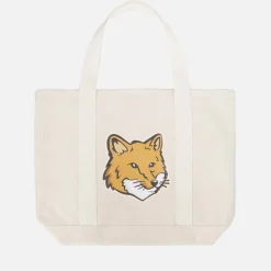 Bags|Maison Kitsuné Fox Head Canvas Tote Bag
