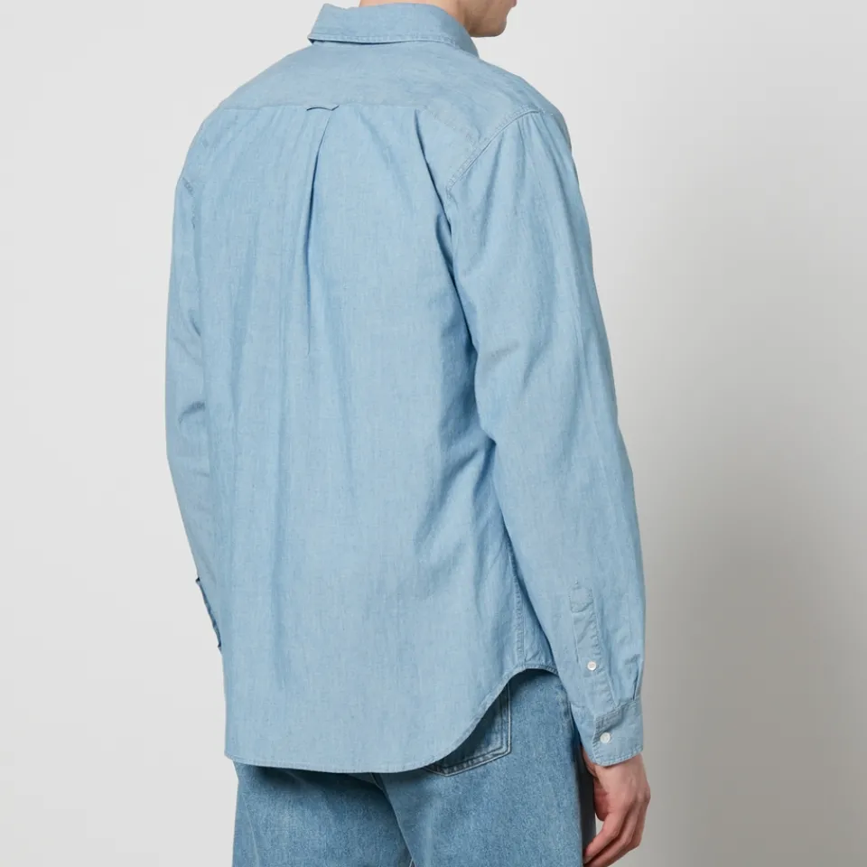 Shirts|Shirts|Maison Kitsuné Fox Head Classic Cotton Shirt - 39/15.5 Inches