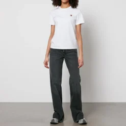 T-Shirts And Tops|Loungewear|Maison Kitsuné Fox Head Cotton-Jersey T-Shirt - L