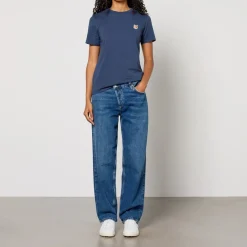 Loungewear|T-Shirts And Tops|Barbour Maison Kitsuné Fox Head Cotton-Jersey T-Shirt - XS