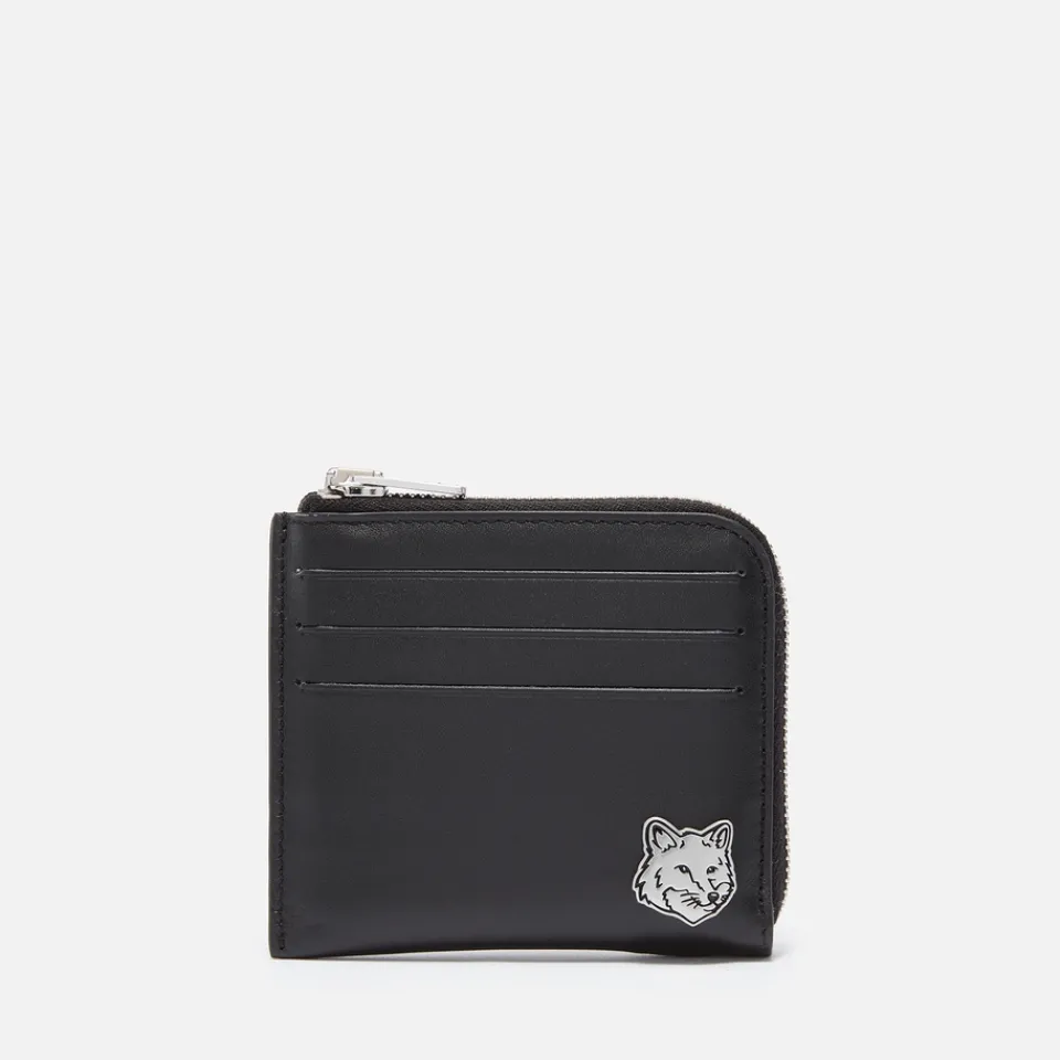 Wallets|Dr. Martens Maison Kitsuné Fox Head Leather Zipped Cardholder