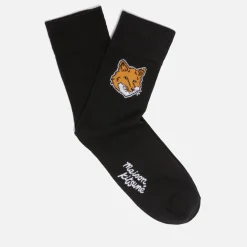 Underwear|Maison Kitsuné Fox Head Ribbed-Knit Socks - EU36/39