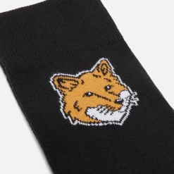 Underwear|Maison Kitsuné Fox Head Ribbed-Knit Socks - EU36/39