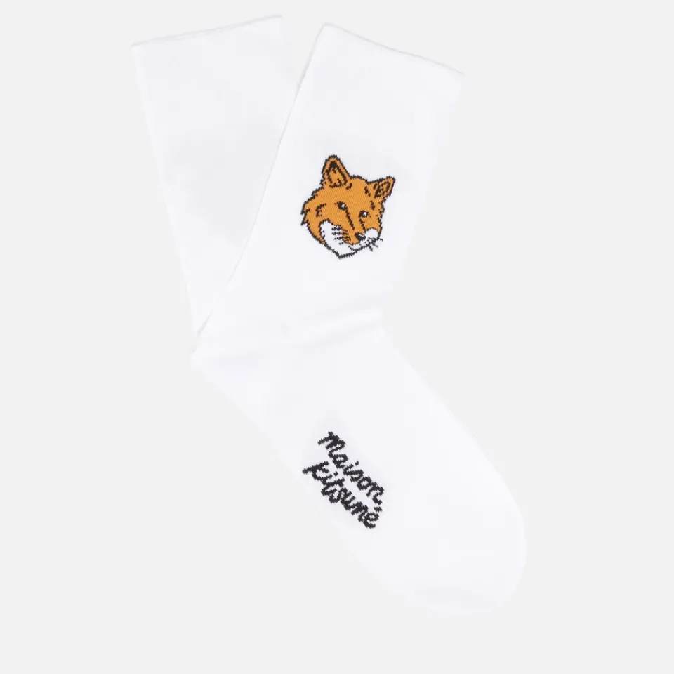 Underwear|Maison Kitsuné Fox Head Ribbed-Knit Socks - EU36/39