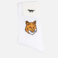 Underwear|Maison Kitsuné Fox Head Ribbed-Knit Socks - EU36/39
