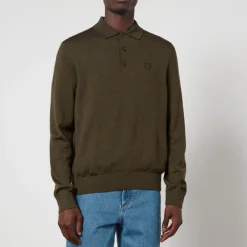 Knitwear|Dr. Martens Maison Kitsuné Fox Head Wool Polo Jumper - S