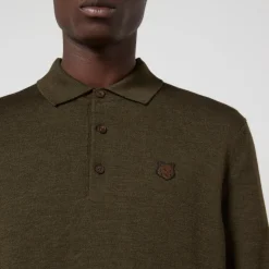 Knitwear|Dr. Martens Maison Kitsuné Fox Head Wool Polo Jumper - S