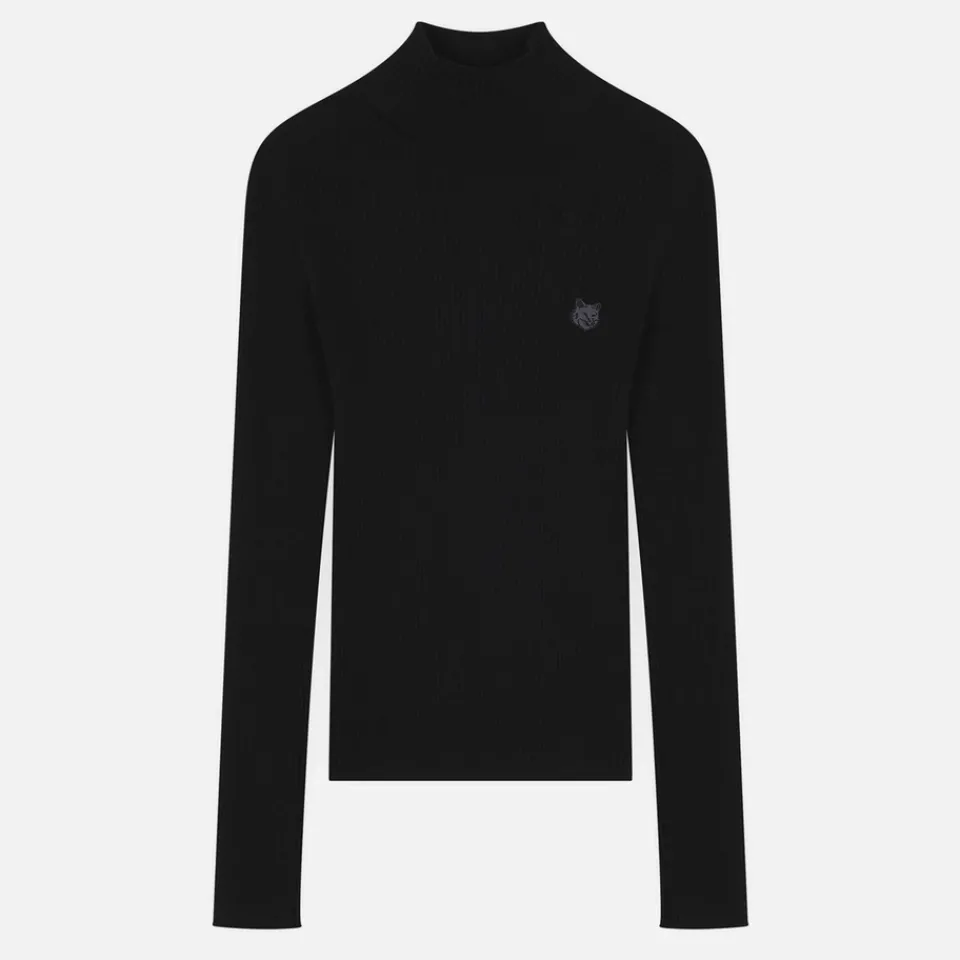Loungewear|Knitwear|Maison Kitsuné Fox Head Wool and Cotton-Blend Jumper - S