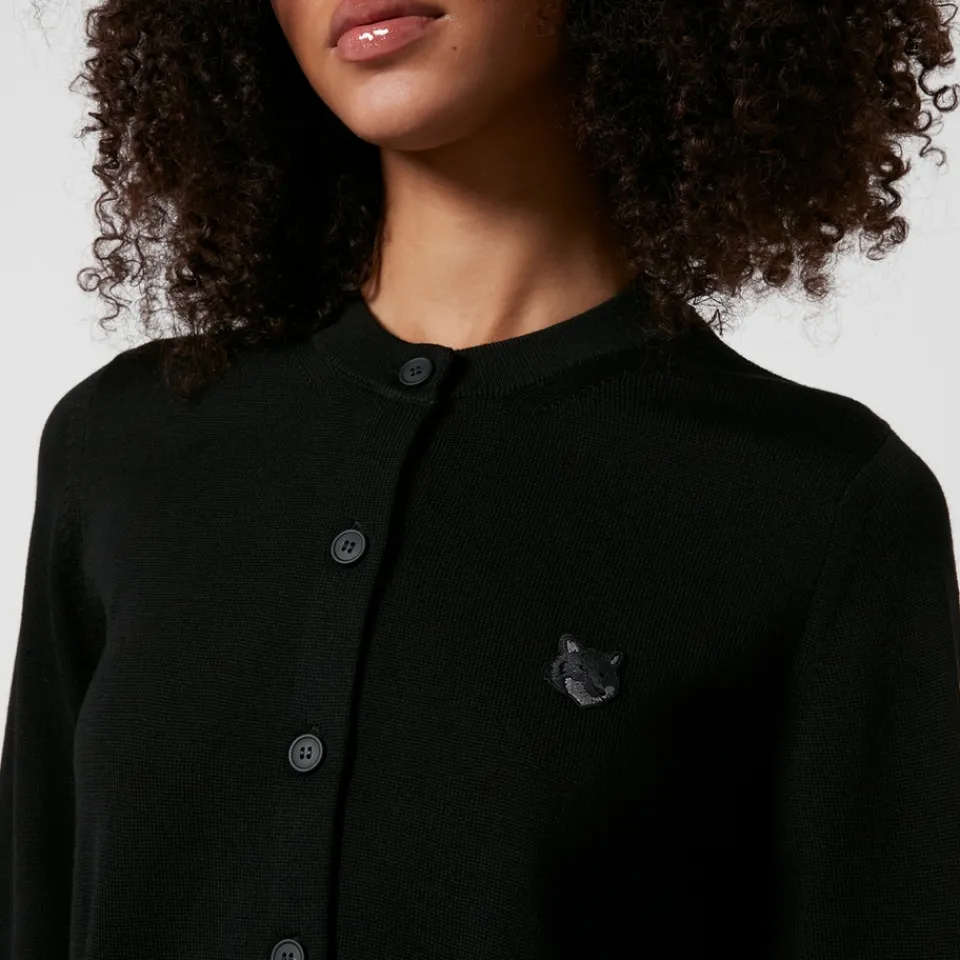 Knitwear|Maison Kitsuné Fox Head Wool Cardigan - XS