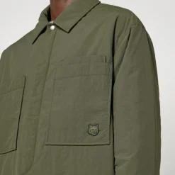 Shirts|Shirts|Dr. Martens Maison Kitsuné Nylon Fox Head Nylon Padded Overshirt - S