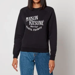 Loungewear|Sweatshirts|Maison Kitsuné Palais Royal Vintage Cotton-Jersey Sweatshirt - XS