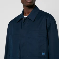 Shirts|Shirts|Dr. Martens Maison Kitsuné Tonal Fox Head Patch Cotton-Gabardine Overshirt - S