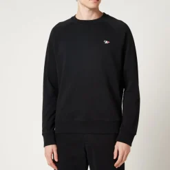 Sweatshirts|Loungewear|A.P.C. Maison Kitsuné Tricolor Fox Patch Clean Sweatshirt - Navy