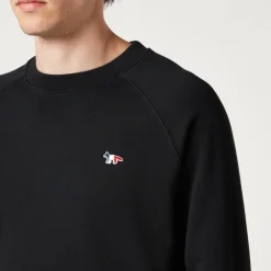Sweatshirts|Loungewear|A.P.C. Maison Kitsuné Tricolor Fox Patch Clean Sweatshirt - Navy