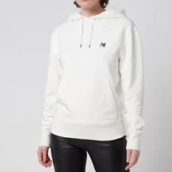 Sweatshirts|Loungewear|Maison Kitsuné Unisex Grey Fox Head Patch Hoodie - Ecru - S