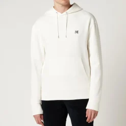 Sweatshirts|Loungewear|Maison Kitsuné Unisex Grey Fox Head Patch Hoodie - Ecru - S