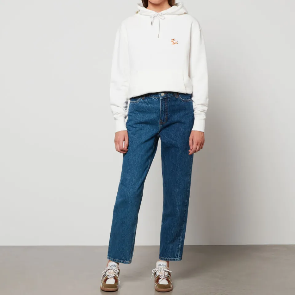 Loungewear|Sweatshirts|Dr. Martens Maison Kitsuné Women's Chillax Fox Patch Classic Hoodie - Ecru - FR 44/UK 16