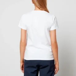 Loungewear|T-Shirts And Tops|AMI Maison Kitsuné Women's Mini Handwriting Classic T-Shirt - White - XS