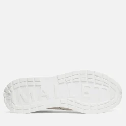 Trainers|Axel Arigato Mallet Men's Popham Lite Leather Blend White Silver Trainer - UK 7