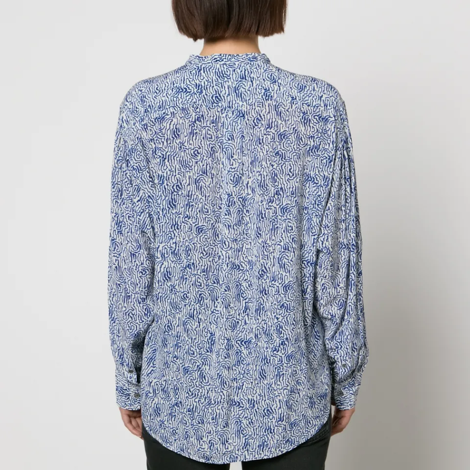 T-Shirts And Tops|Shirts And Blouses|Marant Etoile Catchell Printed Chiffon Shirt - FR 34/UK 6