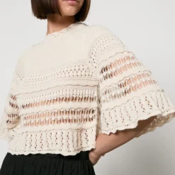 Loungewear|Knitwear|Dr. Martens Marant Etoile Frizy Crocheted Jumper - FR 40/UK 12