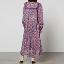 Dresses|Dresses|Dr. Martens Marant Etoile Greila Floral-Print Cotton-Chiffon Midi Dress - FR 36/UK 8