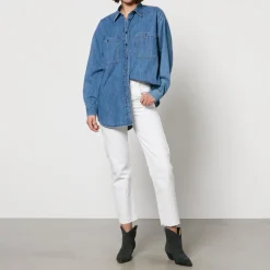 Jeans|Isabel Marant Marant Etoile Jemina Denim Cropped Straight-Leg Jeans - FR 34/UK 6