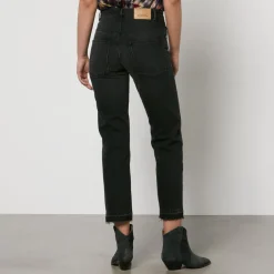 Jeans|Stepney Workers Club Marant Etoile Jemina Denim Cropped Straight-Leg Jeans - FR 40/UK 12