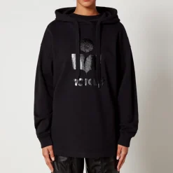 Loungewear|Sweatshirts|Le Specs Marant Etoile Marly Cotton-Blend Jersey Hoodie - FR 36/UK 8