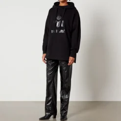 Loungewear|Sweatshirts|Le Specs Marant Etoile Marly Cotton-Blend Jersey Hoodie - FR 36/UK 8