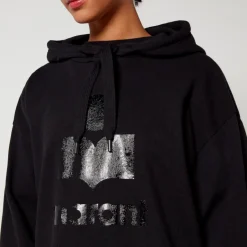 Loungewear|Sweatshirts|Le Specs Marant Etoile Marly Cotton-Blend Jersey Hoodie - FR 36/UK 8