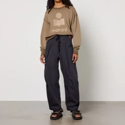 Trousers|Marant Etoile Rebecca Cotton-Blend Trousers - UK 6