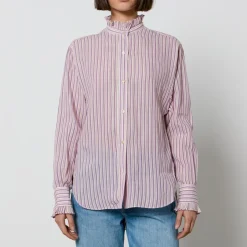 Shirts And Blouses|AMI Marant Etoile Saoli Cotton-Jacquard Shirt - FR 36/UK 8