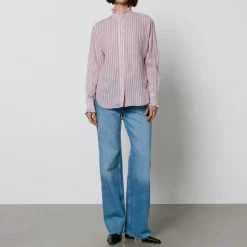 Shirts And Blouses|AMI Marant Etoile Saoli Cotton-Jacquard Shirt - FR 36/UK 8