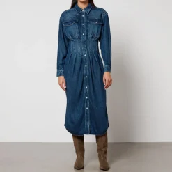 Dresses|Dresses|Dr. Martens Marant Etoile Tomia Denim Midi Dress - FR 34/UK 6